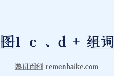 图1c、d+组词是什么意思的图片